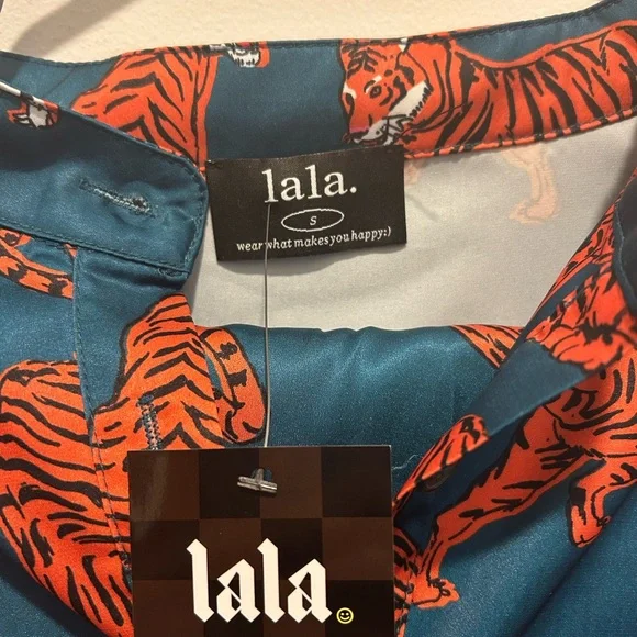 Lala Satin Playsuit in Wild Woman - Picture 4 of 7